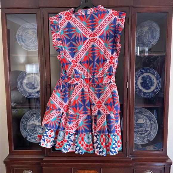 Colorful Patterned Mini Dress - Picture 3 of 3